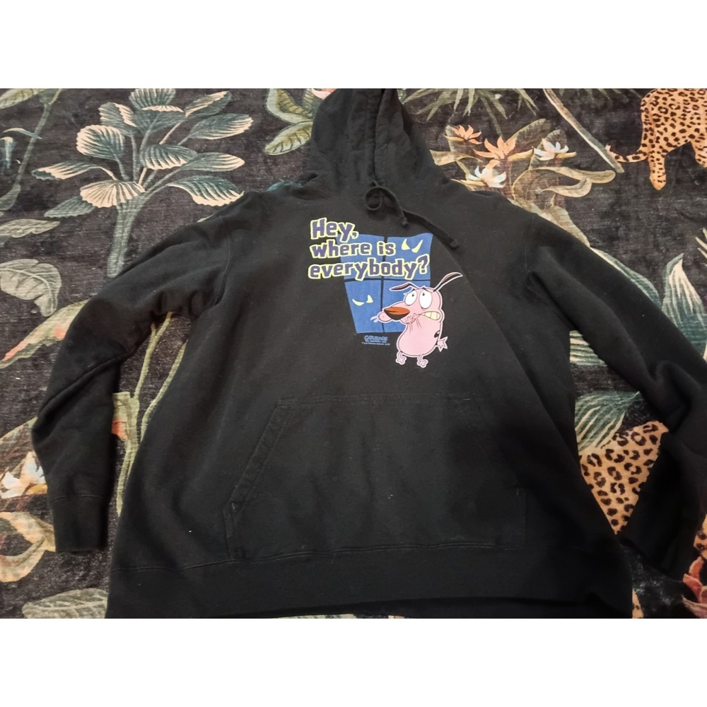Courage The Cowardly Dog Hoodie Sweatshirt 2018 Adult XL Port & Company